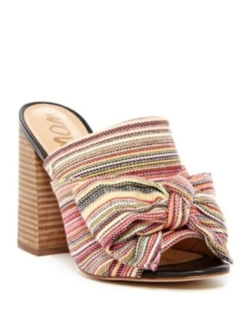 Sam Edelman Yumi Striped Bow Heeled Mule